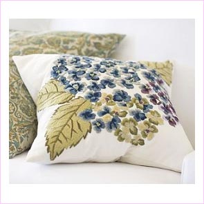 Embroidered Cotton Pillow Cover