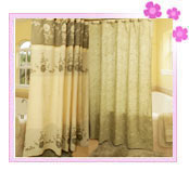 Damask Fabric Curtains