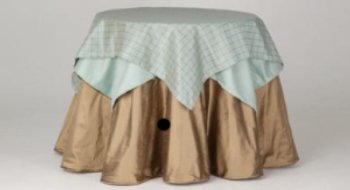 Round table skirt