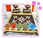 Embroidered Silk Bed Cover